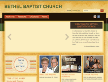 Tablet Screenshot of bethelbcg.org